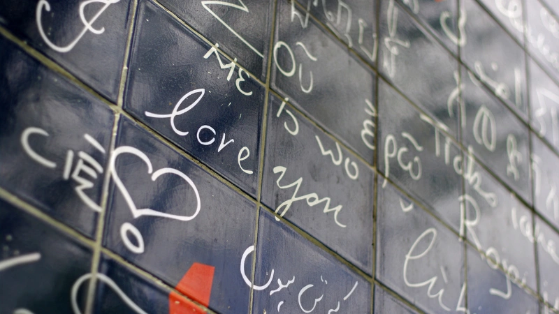 Le Mur des Je t'aime à Montmartre