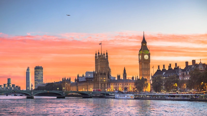 Vue panoramique de Londres avec Big Ben